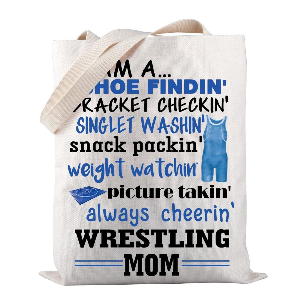 Wrestling Mom Tote Bag Wrestling Team Tote Bag Wrestling Lover Gift Wrestling :